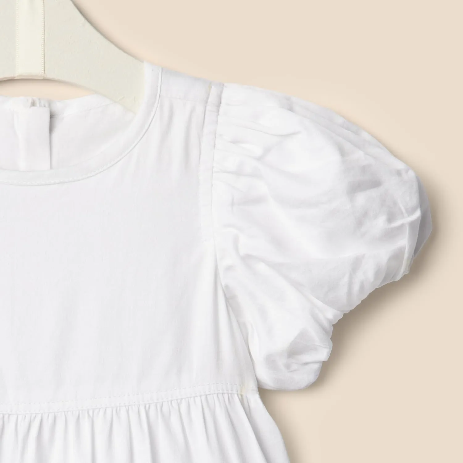 Amazon Essentials x Sofia Grainge Toddlers and Baby Girls' Puff Sleeve Dress