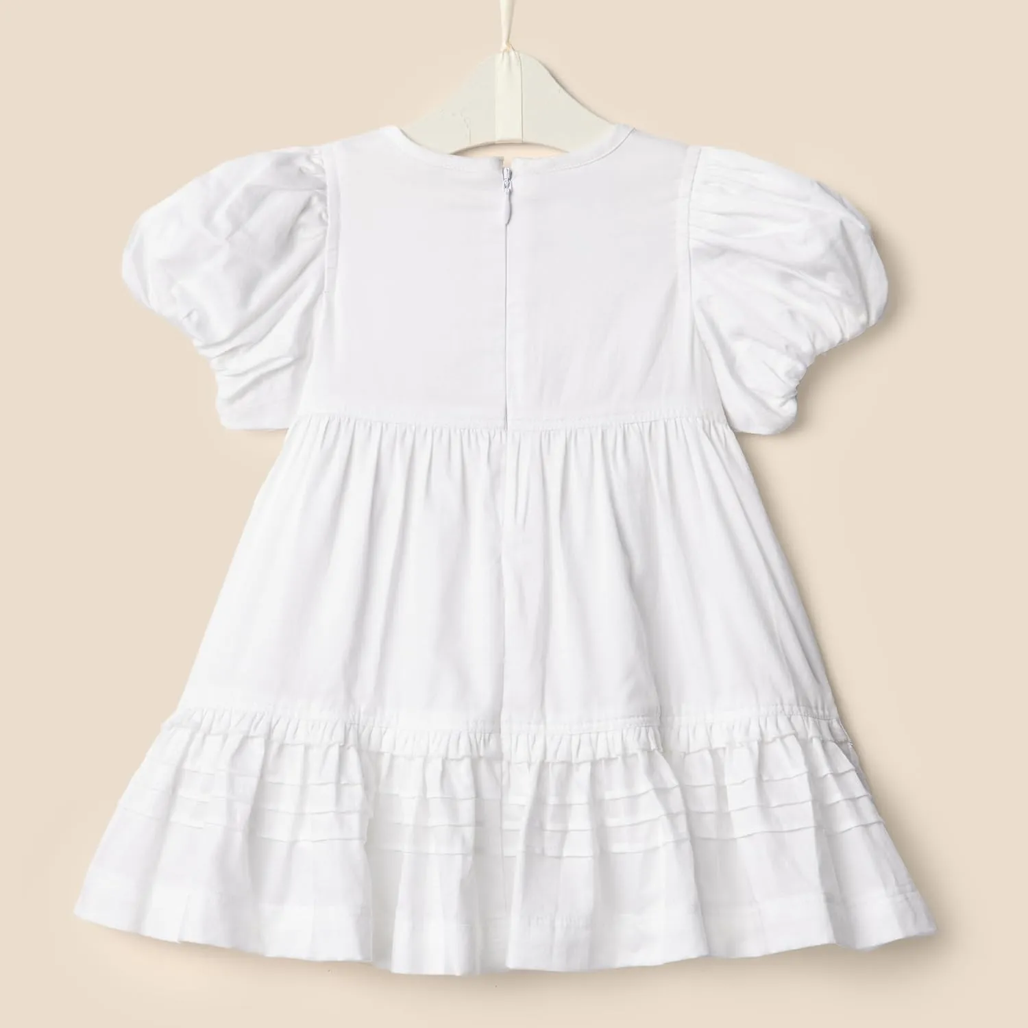 Amazon Essentials x Sofia Grainge Toddlers and Baby Girls' Puff Sleeve Dress