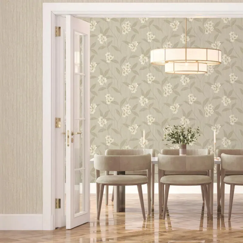 Belgravia Giovanna Floral Trail Cream/Beige Wallpaper