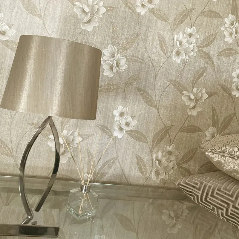 Belgravia Giovanna Floral Trail Cream/Beige Wallpaper