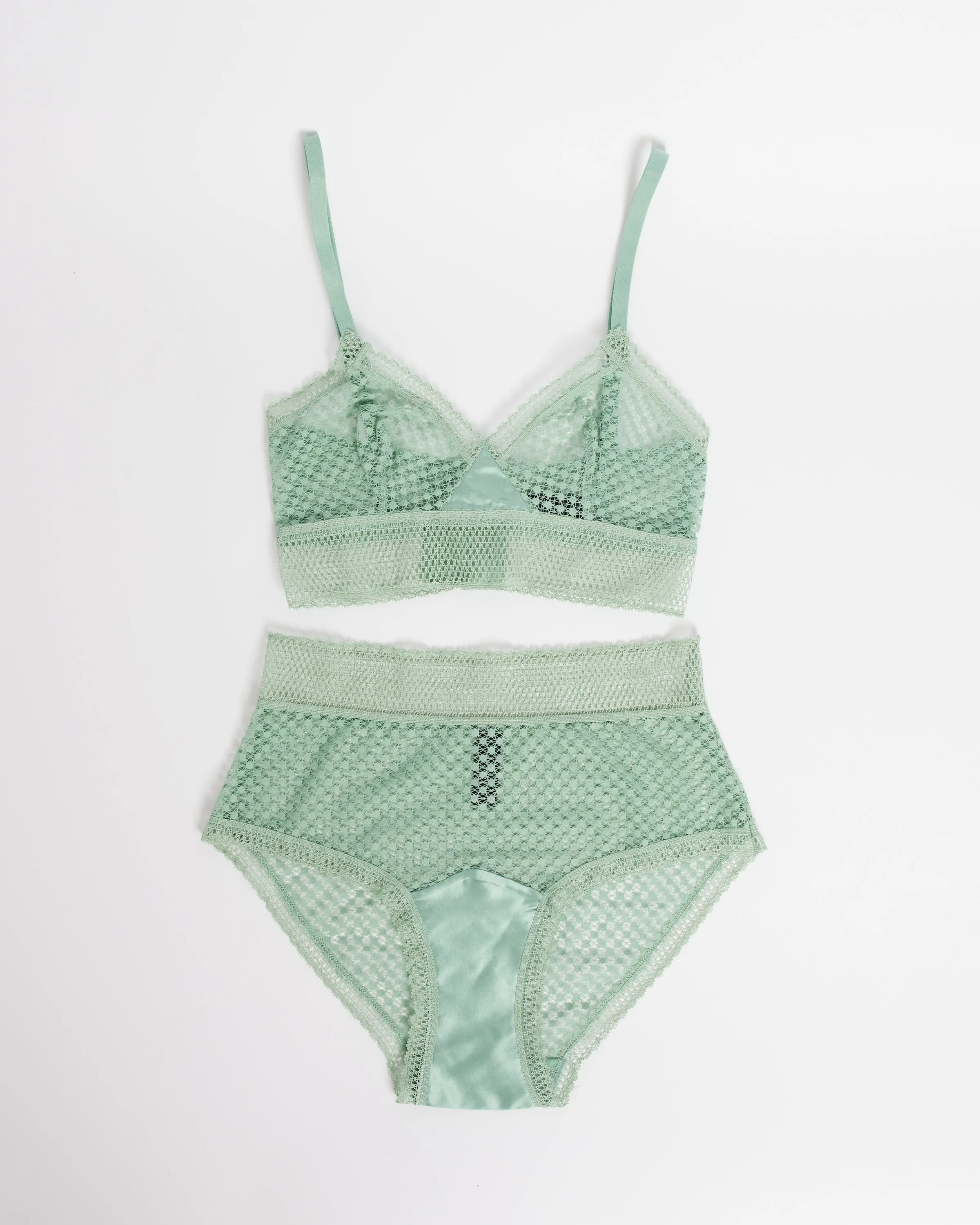 Bella Soft Triangle Bra in Light Jade