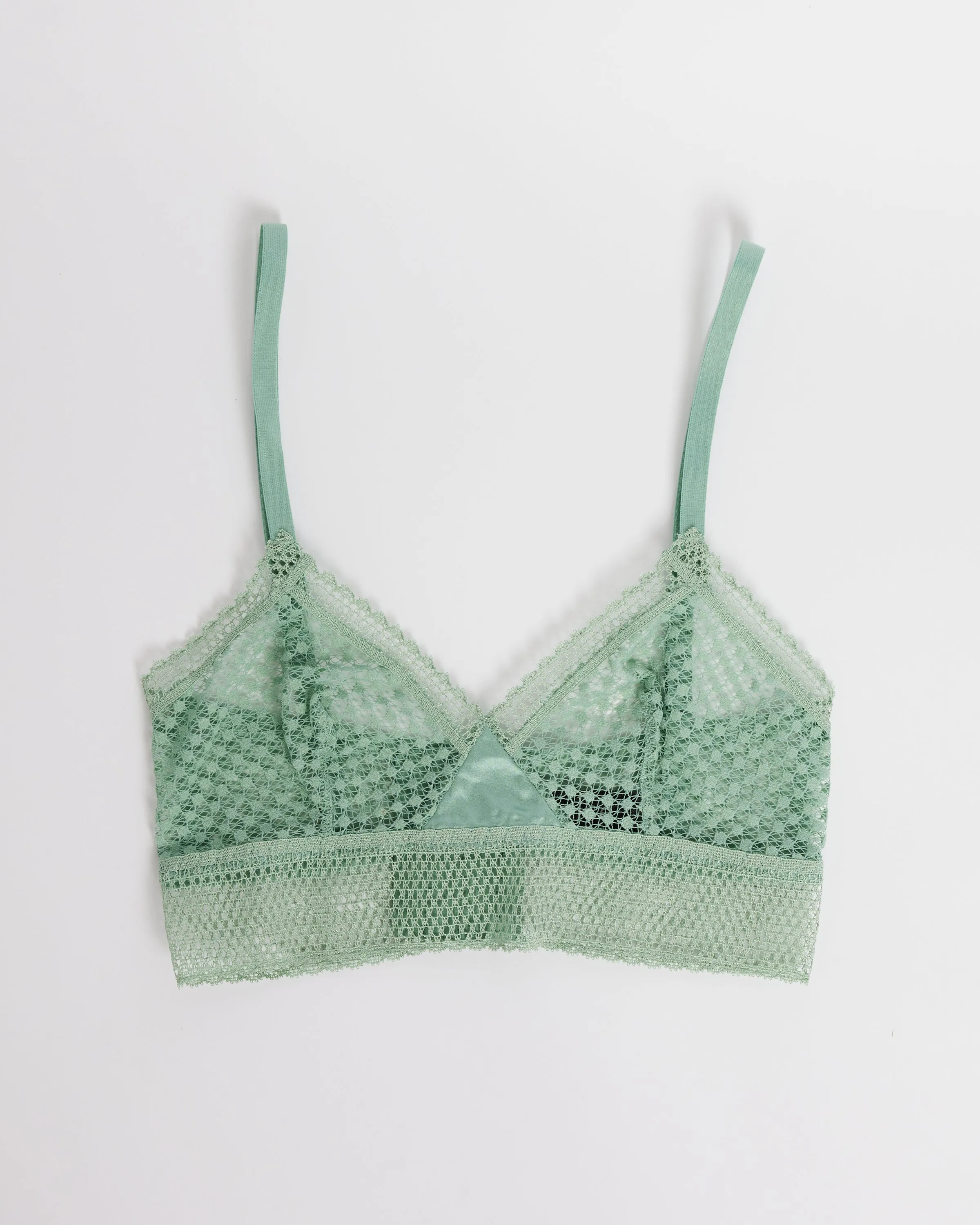 Bella Soft Triangle Bra in Light Jade
