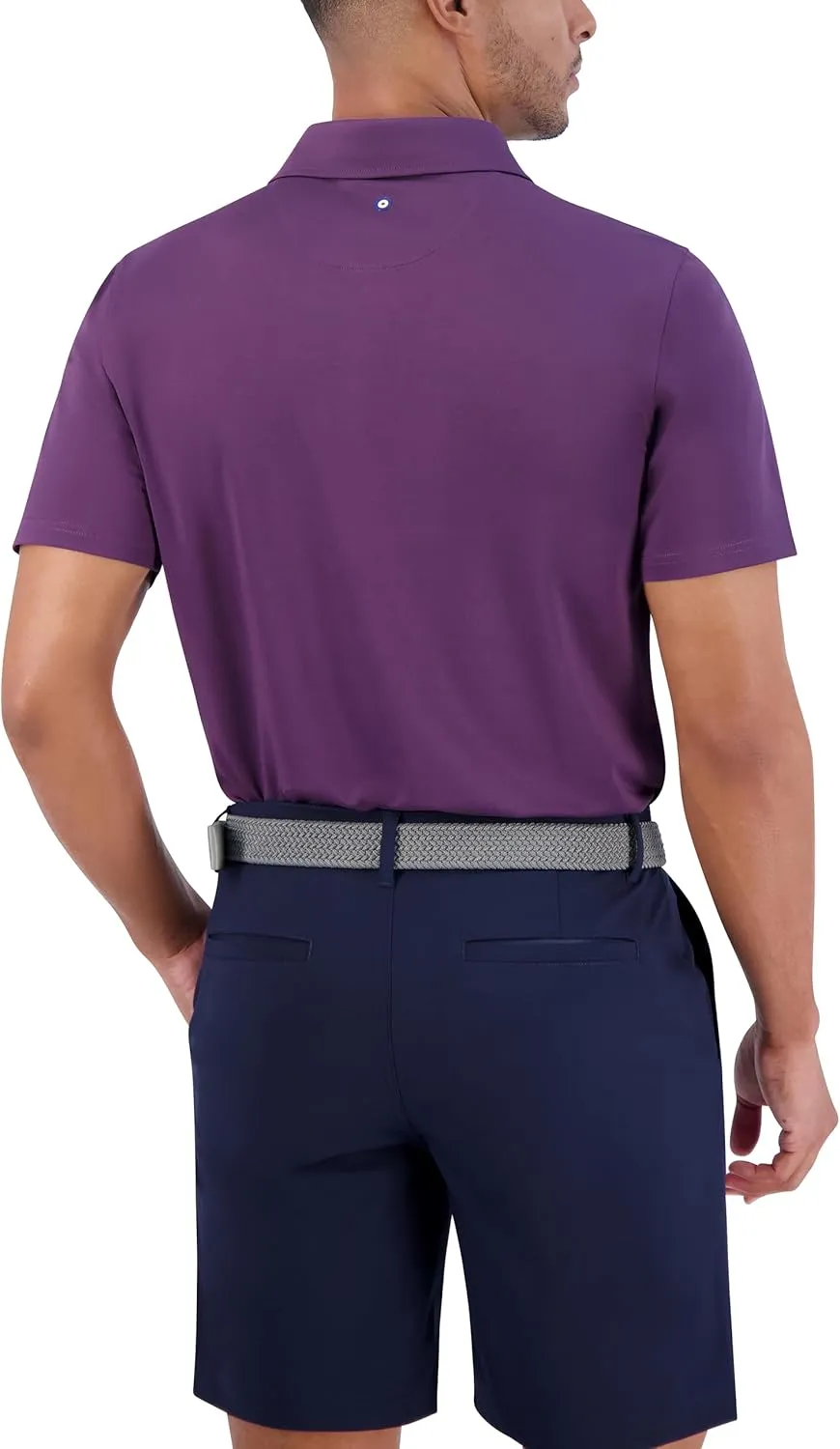 Ben Sherman Men's Pique Golf Sport Athletic Fit, UPF , Moisture-Wicking, Odor Resistant, Casual Shirt