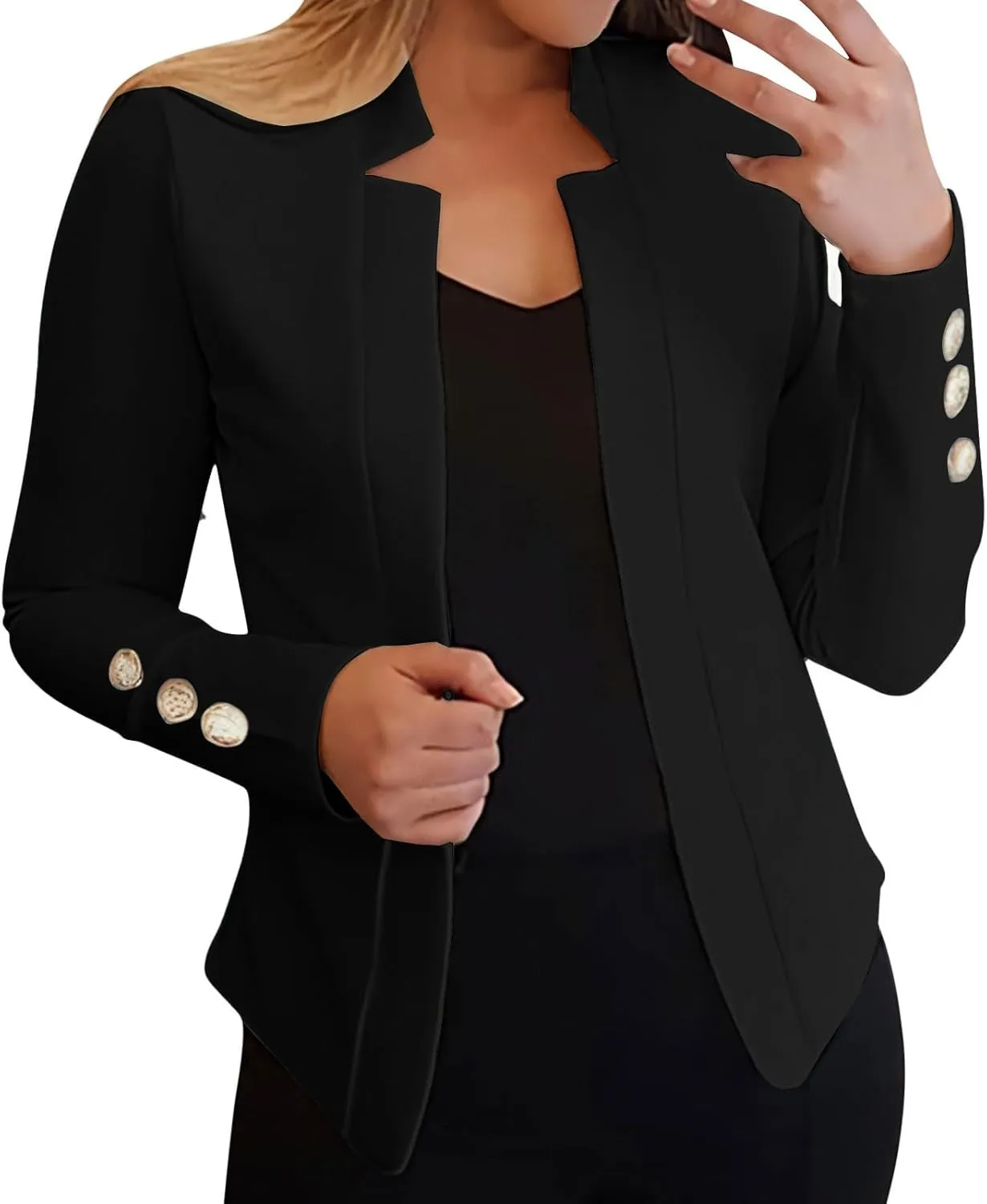 Blazers for Women 2025 Work Business Casual Outfits Long Sleeve Open Front Cardigan Work Suit Fall Fashion Blazers