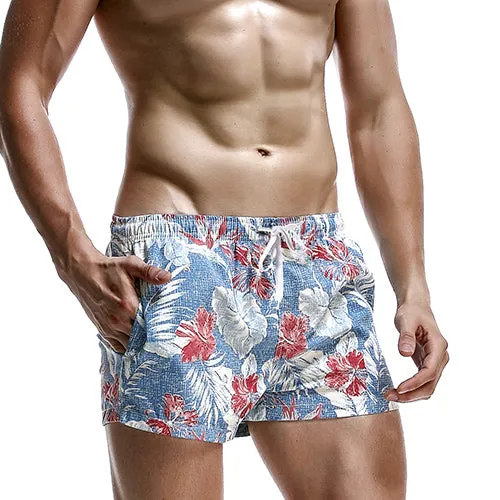 Breathable Elastic Pattern Printed Beach Shorts