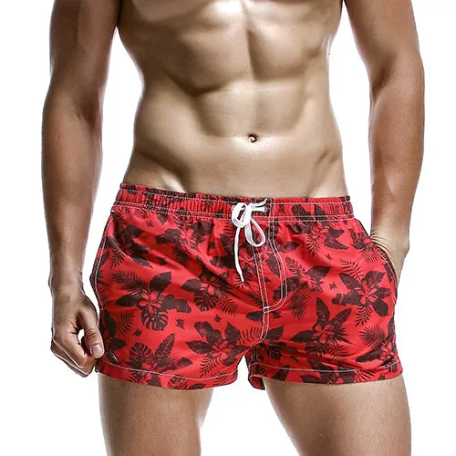Breathable Elastic Pattern Printed Beach Shorts