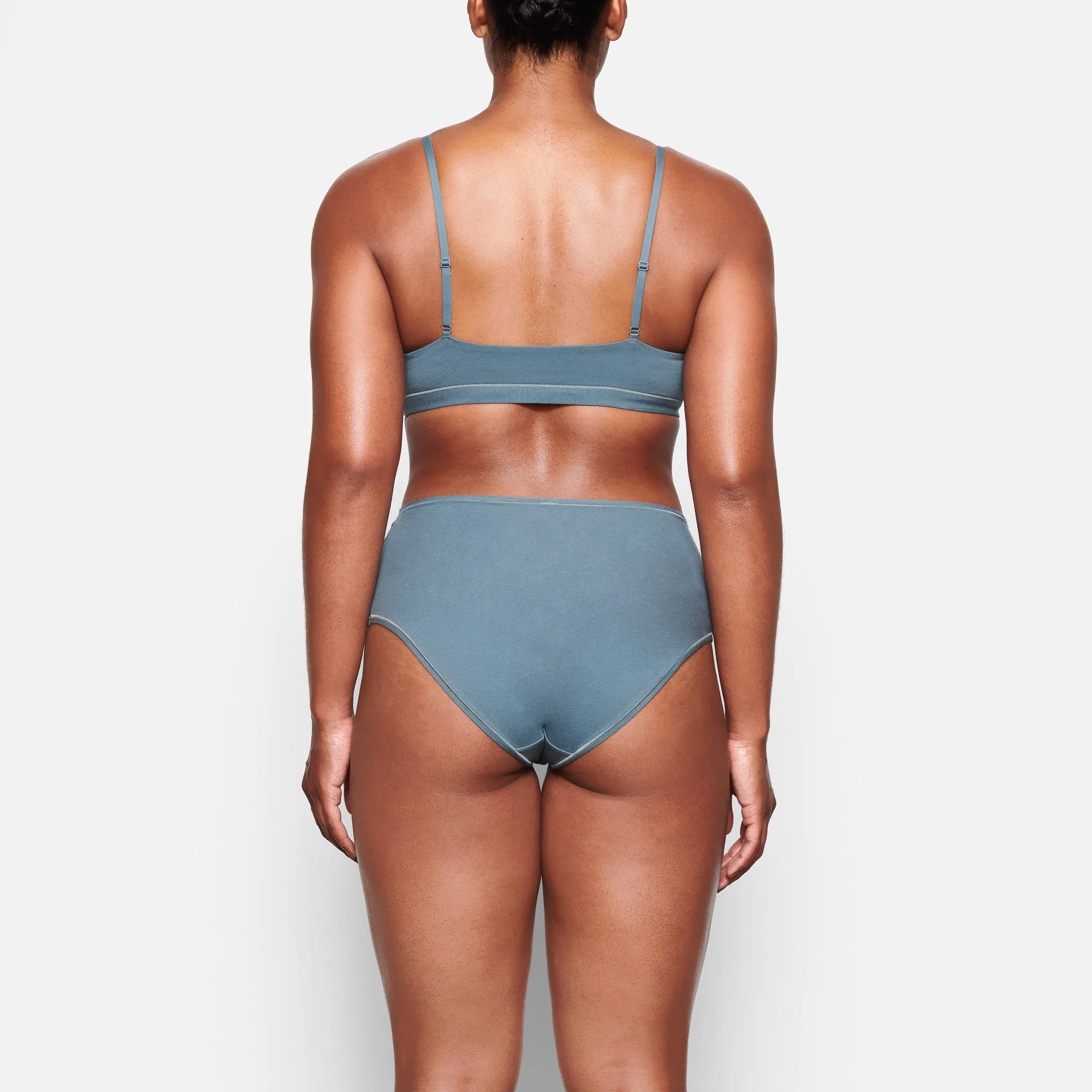 COTTON JERSEY SCOOP BRALETTE | KYANITE