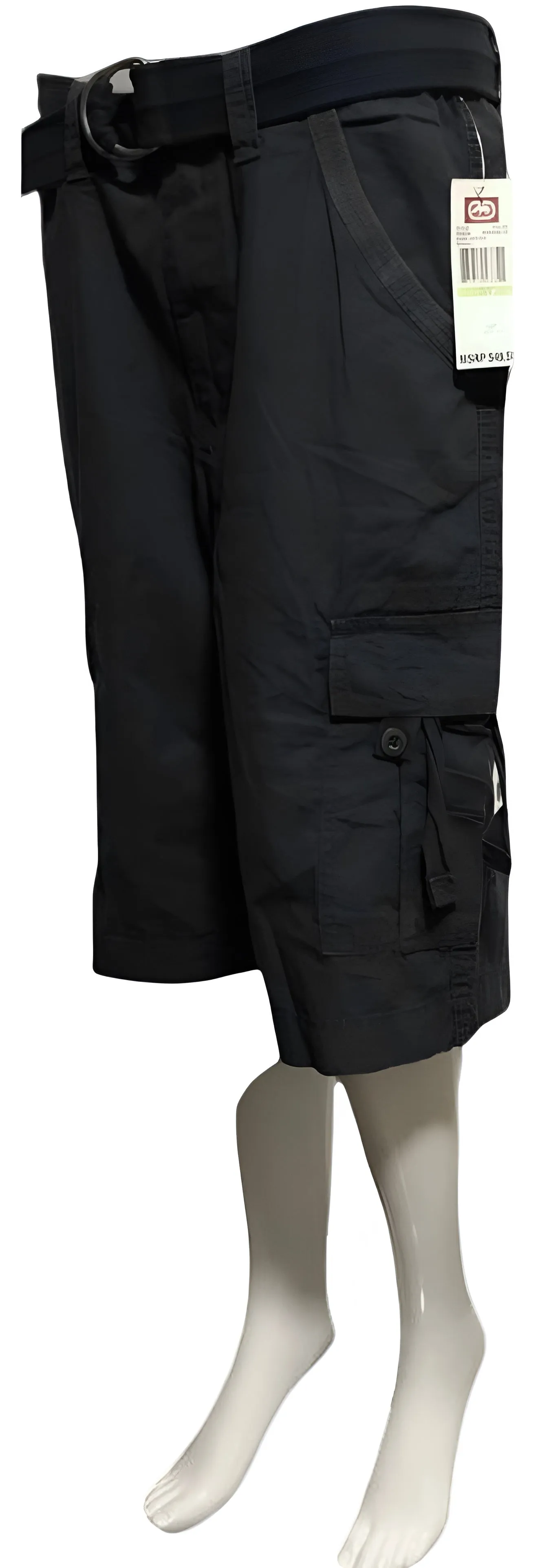 ^ECKO UNLIMITED^ (NAVY) BELTED CARGO SHORTS (WAIST 30”)