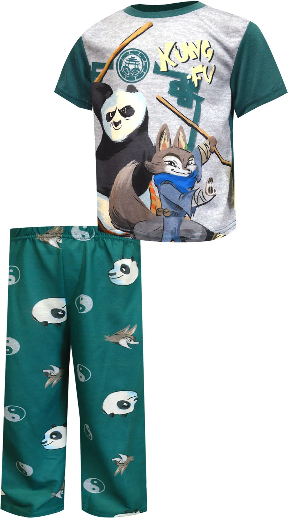 Kung Fu Panda 4 Po and Zhen Kids Pajamas