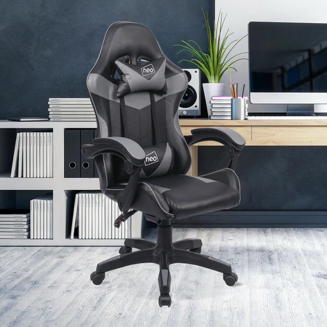 Neo Grey Leather Gaming Chair