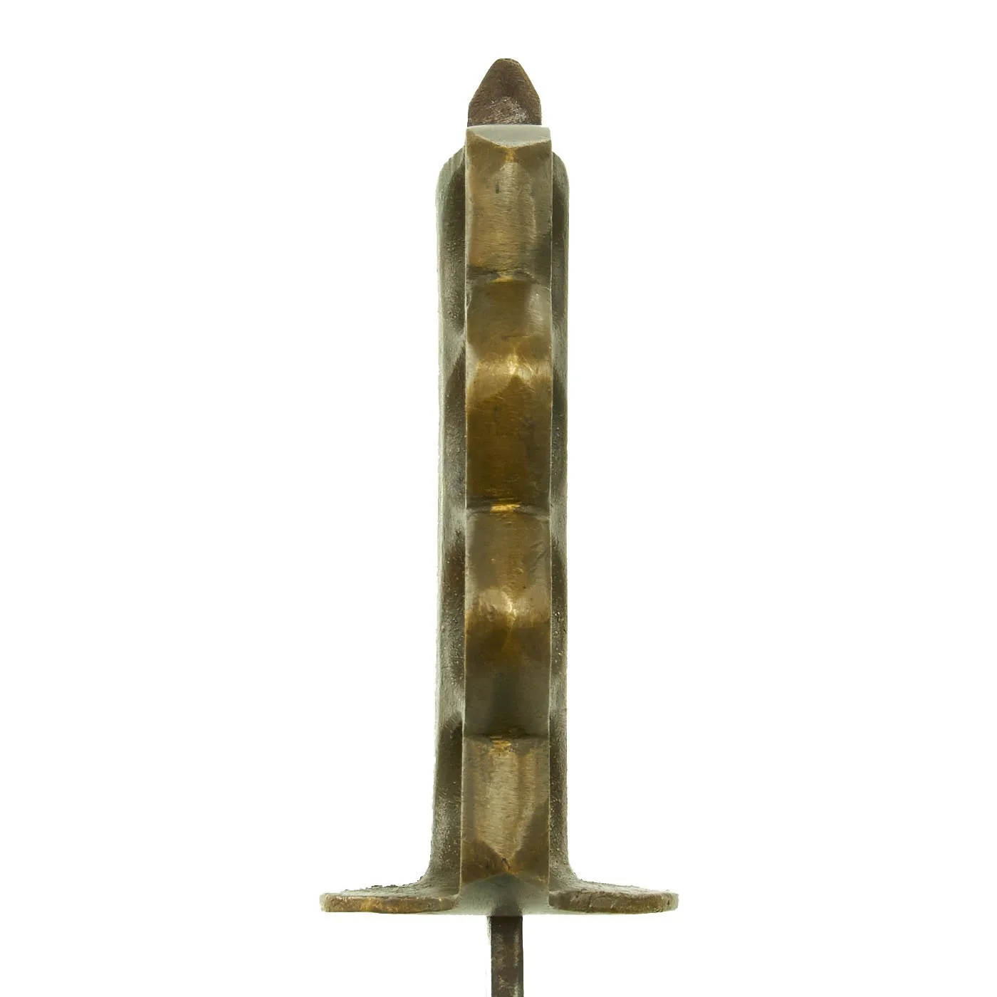 Original U.S. WWI Model 1918 Mark I Trench Knife with Unmarked Blade by AU LION with Steel Scabbard