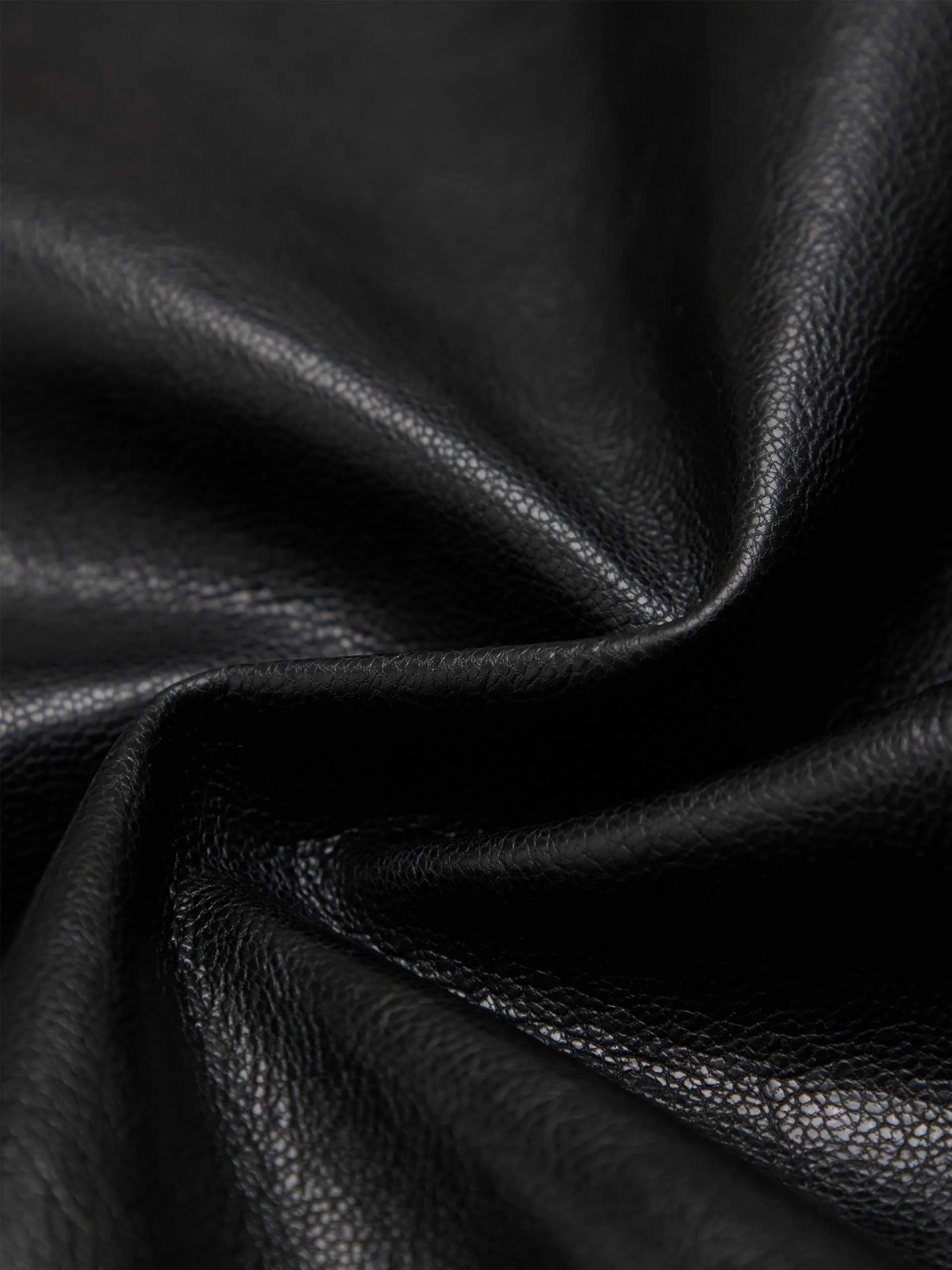 PU Leather Cargo Shorts