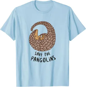 Save the Pangolins - Love Pangolins Wildlife Conservation T-Shirt