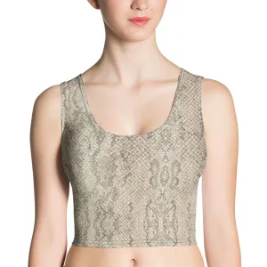 Snake Print Crop Top