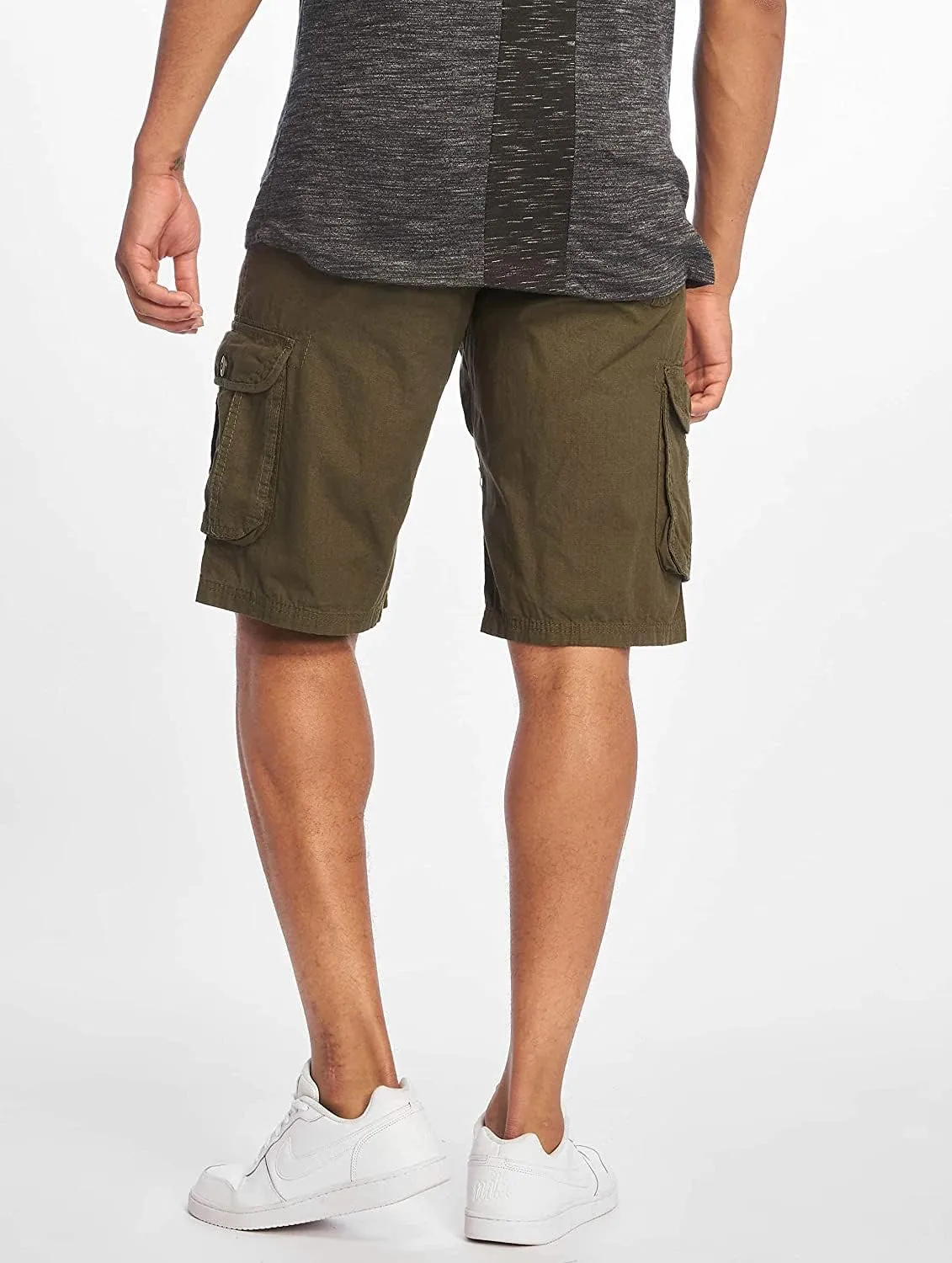 Southpole Men's Ripstop Belted Cargo Shorts
