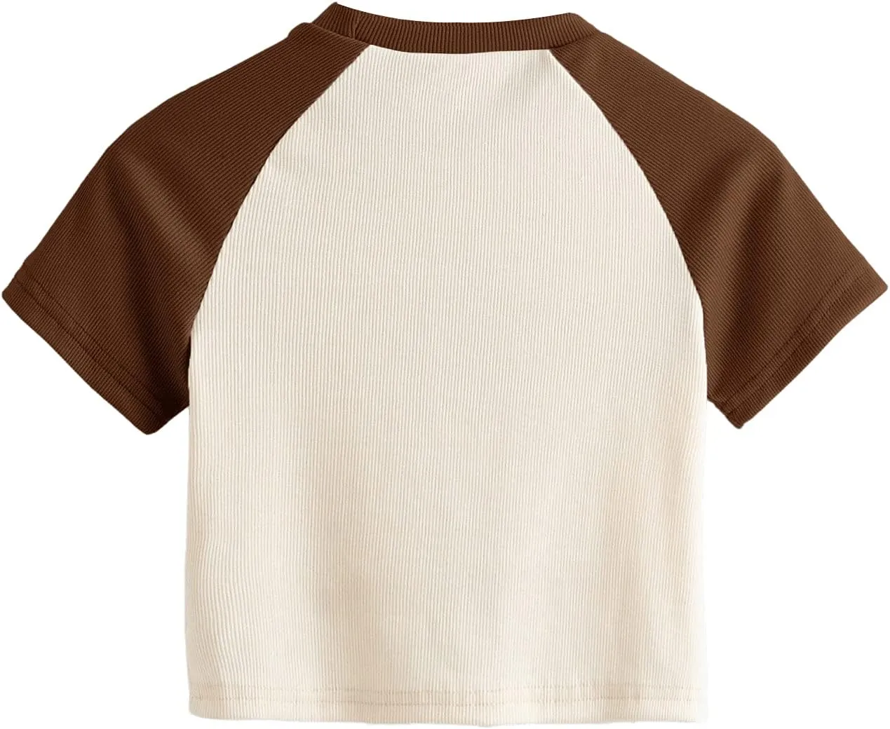 SweatyRocks Women's Graphic Print Round Neck T Shirt Short Sleeve Crop Tee Tops