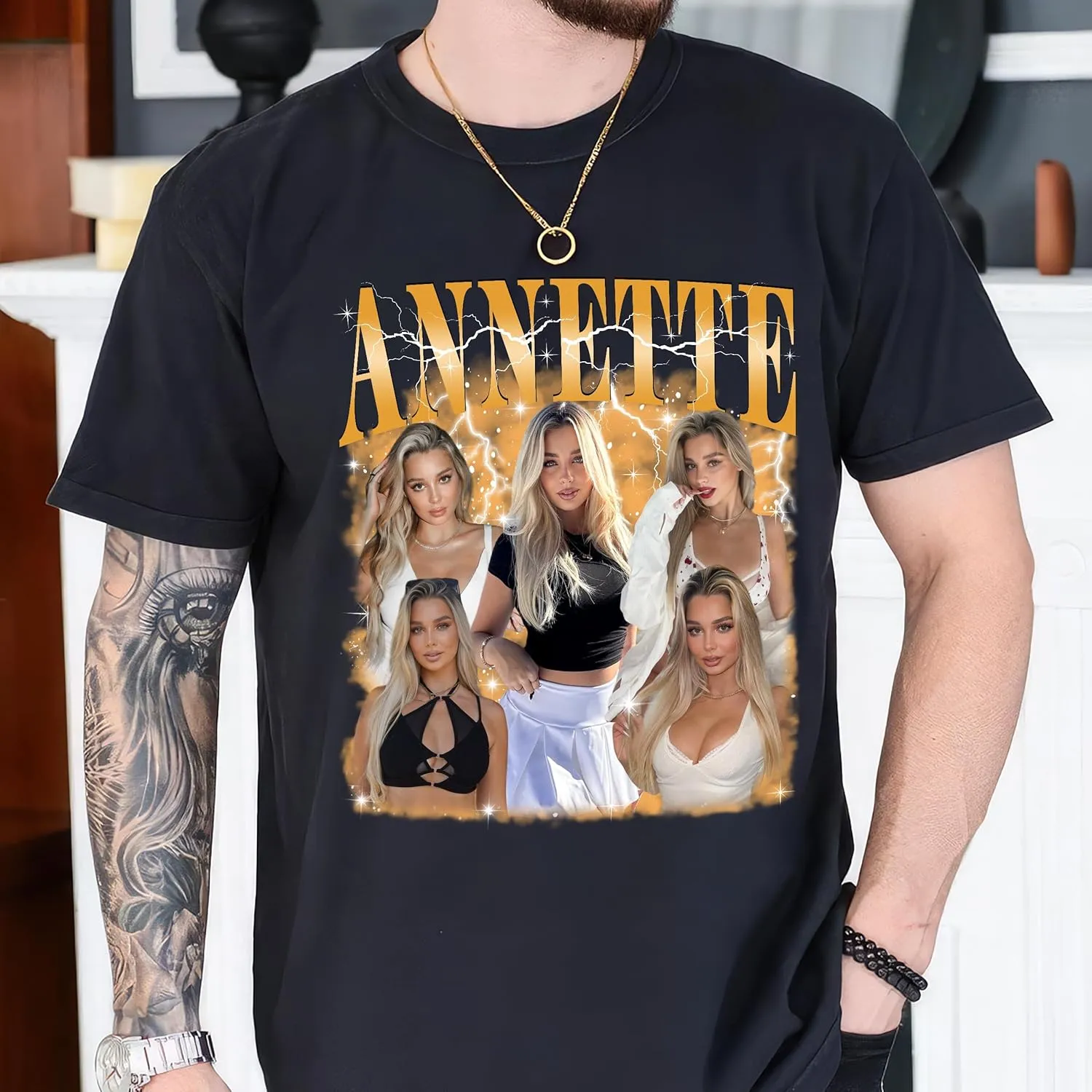 Tehg & Tuhg Custom T Shirts with Picture, Vintage Bootleg Rap Tee, Boyfriend Girlfriend, Unique Gift for Birthday Anniversary