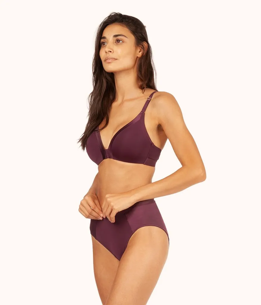The Luxe High Waist Bikini: Plum
