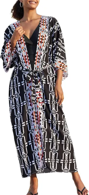 Women Casual Open Front Lightweight Cardigan Long Beach Kimono Cover Up
