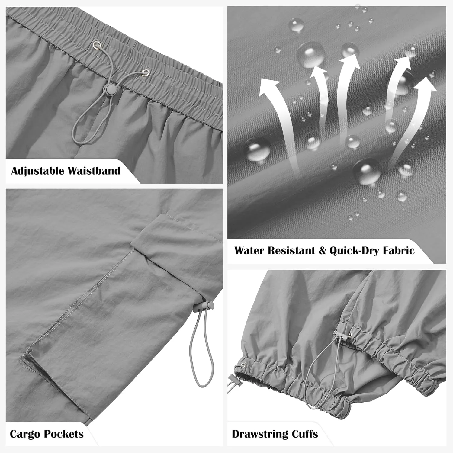 Zando Men's Cargo Pants Baggy Joggers Cargo Pant Oversized Trendy Casual Parachute Pants Mens Waterproof Hiking Pants